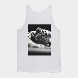 Tired Cute leopard lying down Tank Top